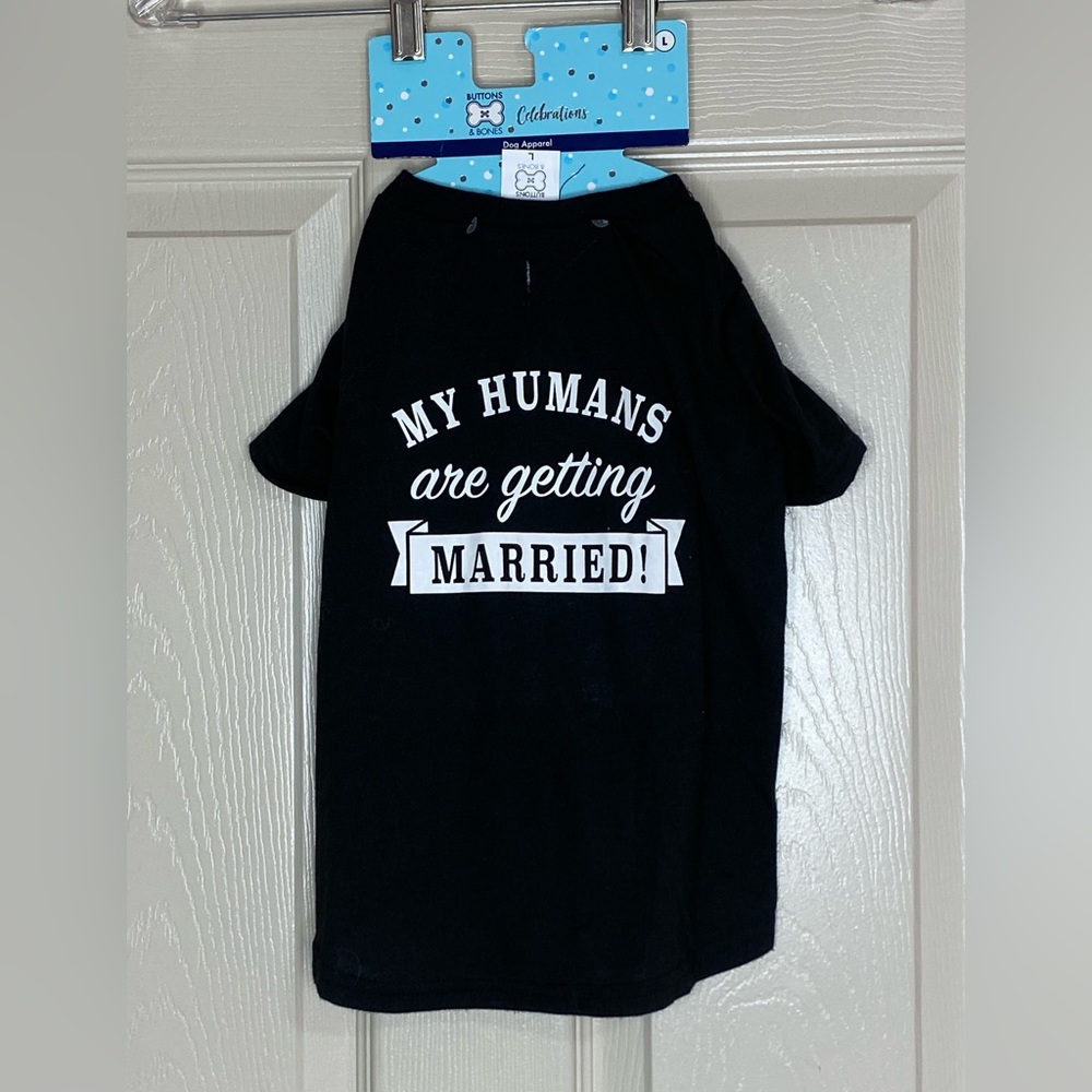 Wedding Outfit Best Dog Tee NEW